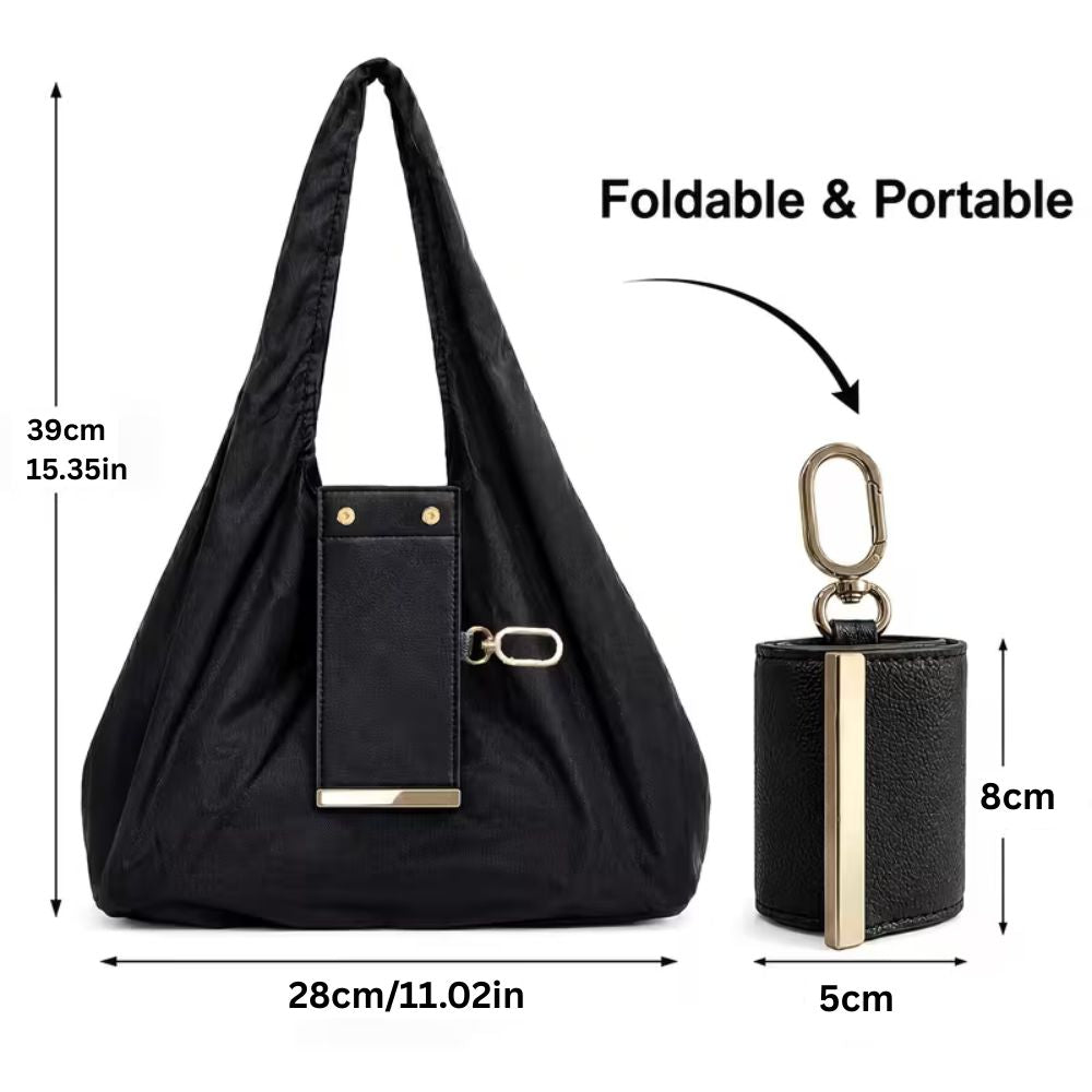 Foldable Keychain Tote Bag