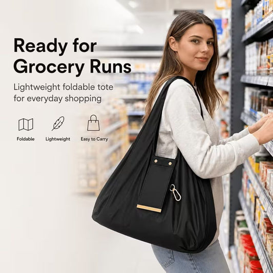Foldable Keychain Tote Bag