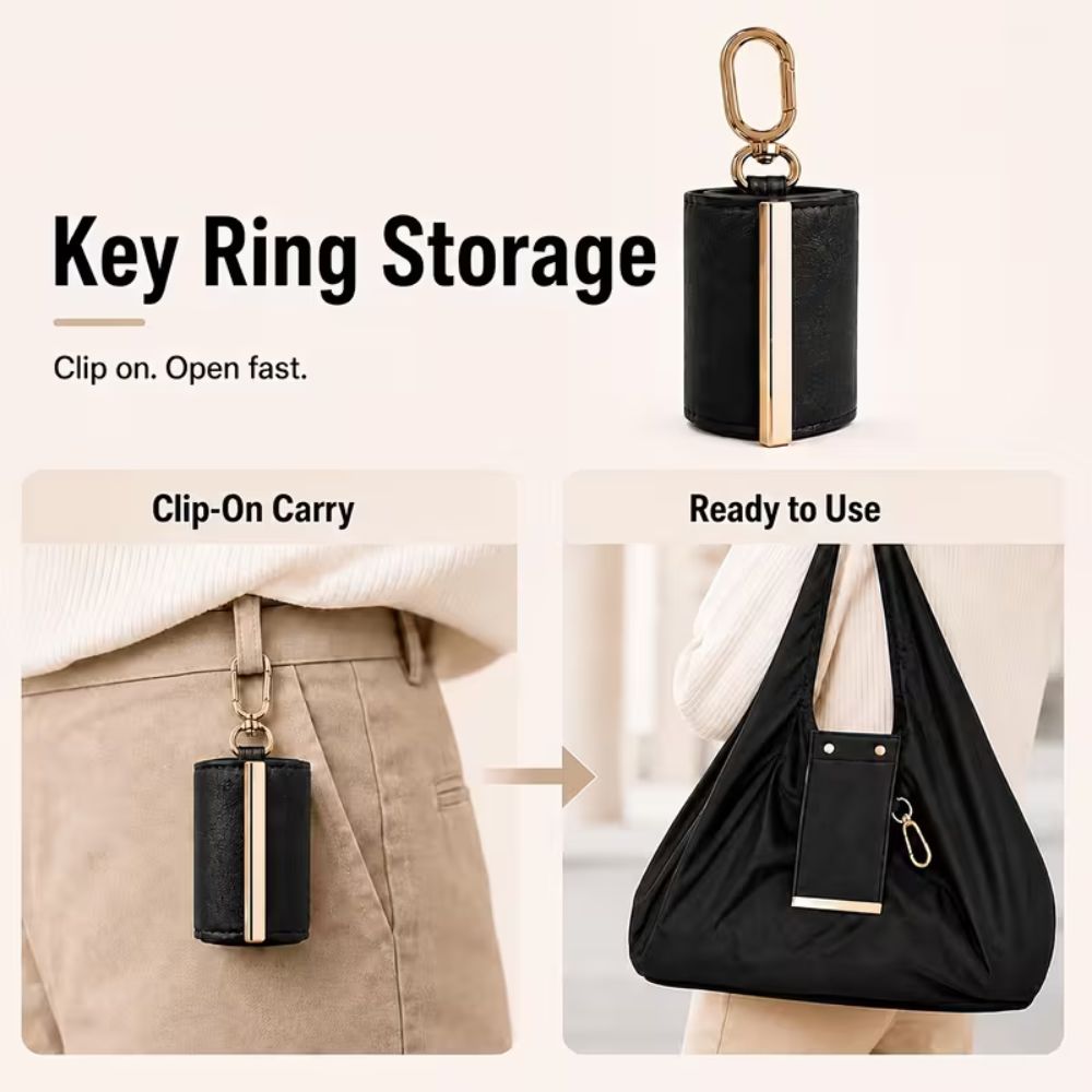 Foldable Keychain Tote Bag